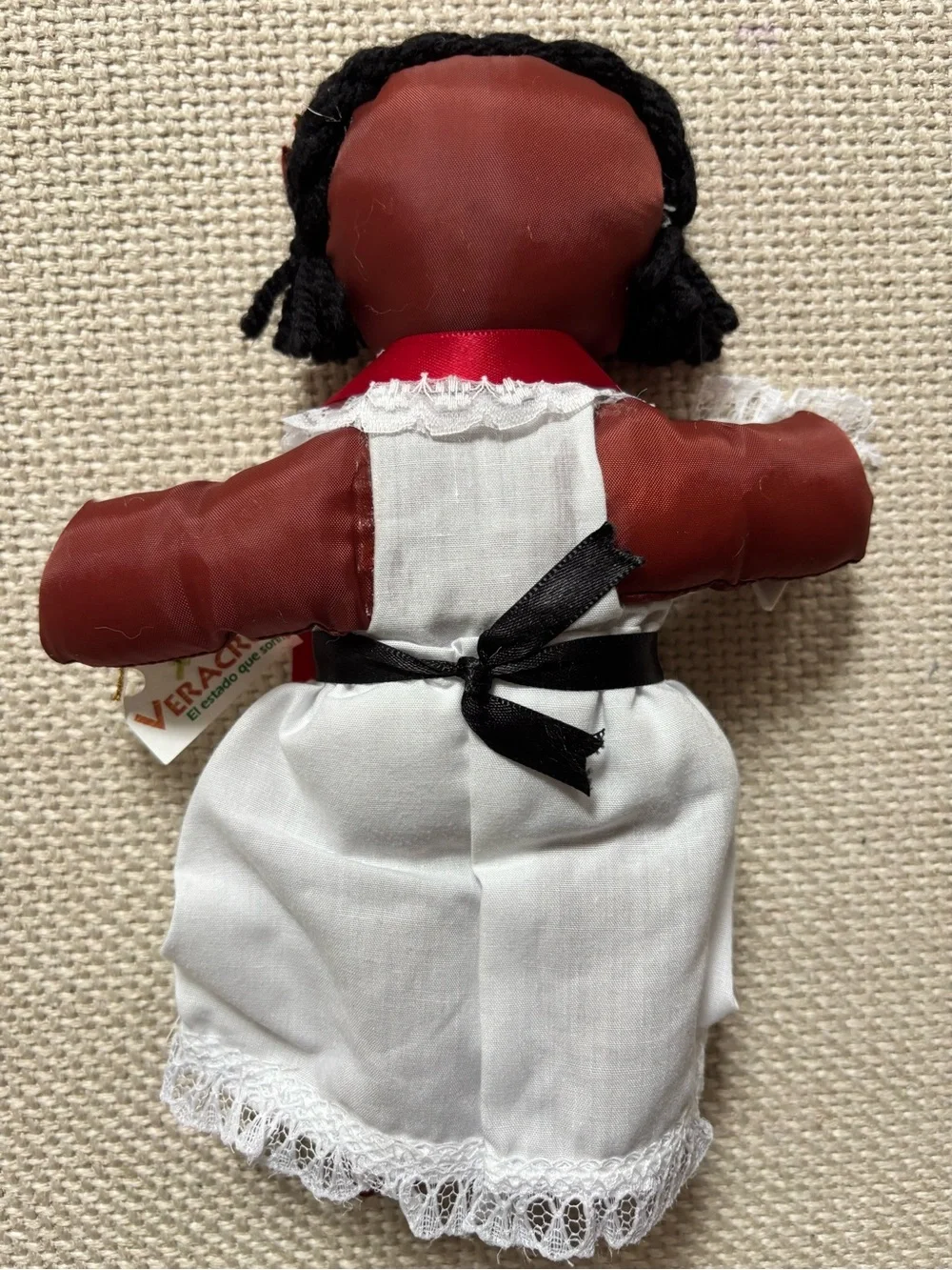 Mexican Veracruz Jarocha Handmade Cloth Doll Traditional Folk Costume 9”